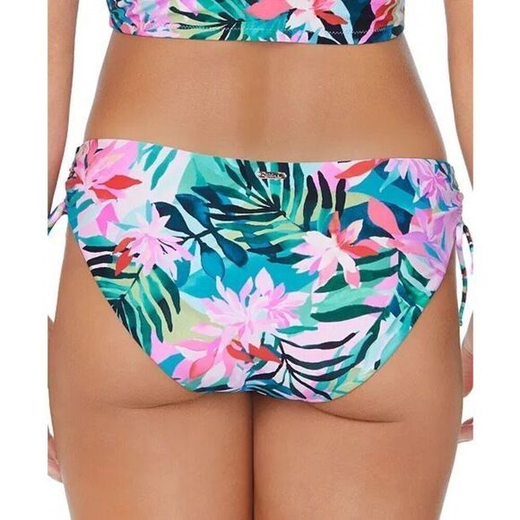 Raisins Juniors' Luna Tropical-Print Side-Tie Bikini Bottoms NEW NWT - Picture 2 of 8